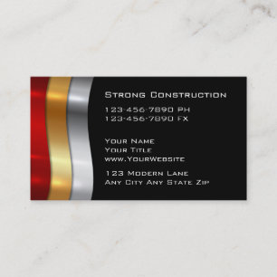 Cartes d'entreprise de construction
