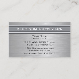 Cartes d'entreprise de construction