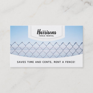 Cartes d'entreprise de location de barrière