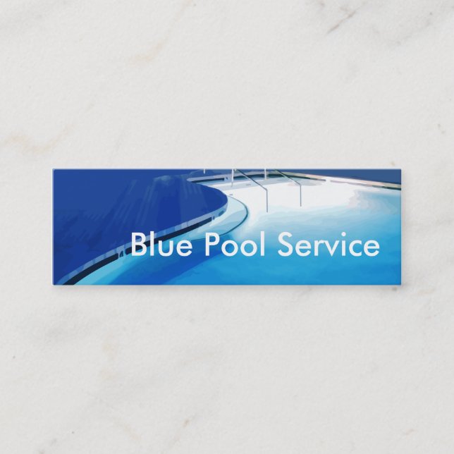 Cartes d'entreprise de services de piscine (Devant)