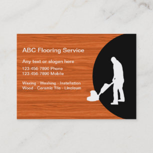 Cartes d'entreprise de services de plancher