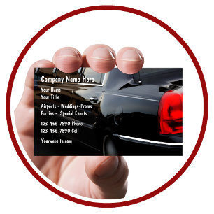 Cartes d'entreprise de services de voiture de