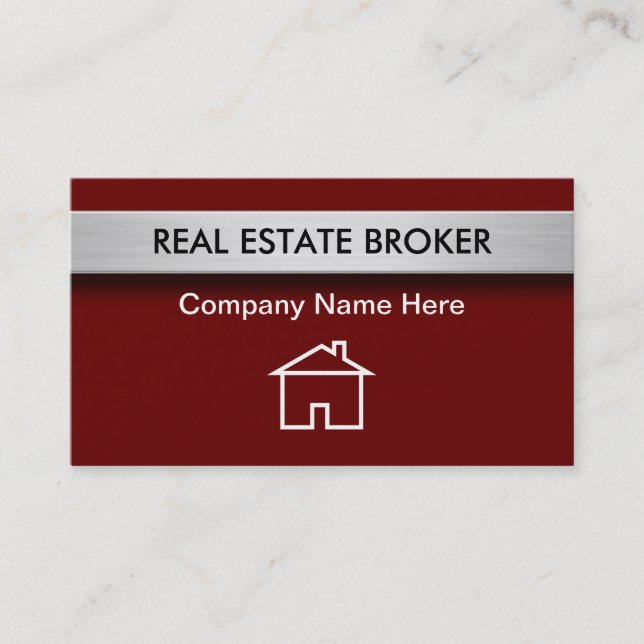 Cartes d'entreprise immobilière (Devant)