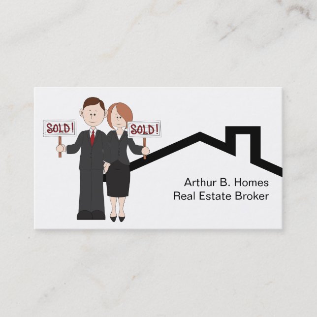 Cartes d'entreprise immobilière (Devant)