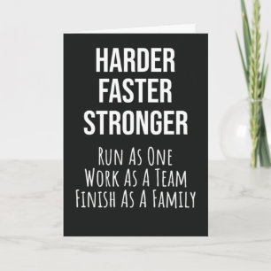 Cartes d'équipe de course Motivation du coureur Mo