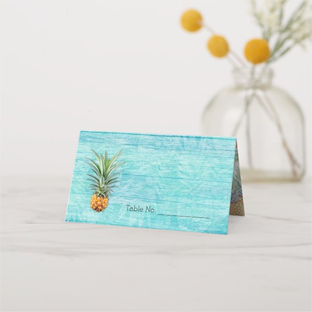 Cartes d'Escort Aiguilles Bleues Rustiques Hawaiie (Devant)