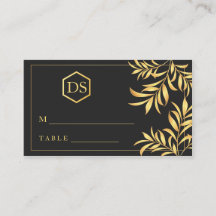 Cartes d'Escort Mariages Feuilles de luxe