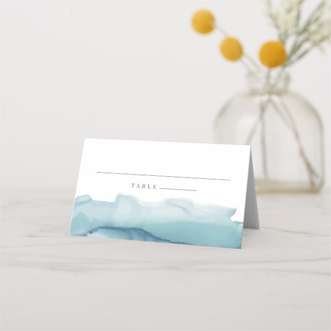 Cartes d'escorte couleur bleu océan (Devant)