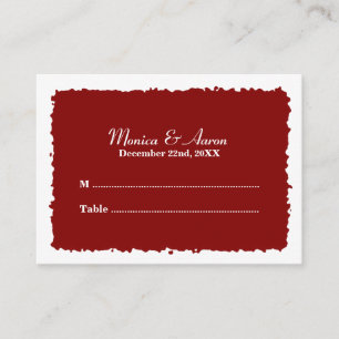 Cartes d'escorte de table de sceau de cire