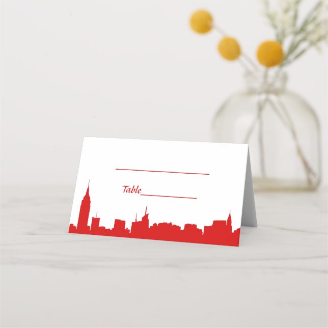 Cartes d'escorte en silhouette rouge do-it-yoursel (Dos)