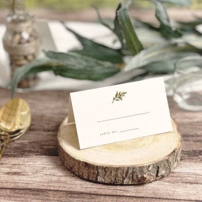 Cartes d'escorte Mariage minimaliste à la branche  (Créateur téléchargé)