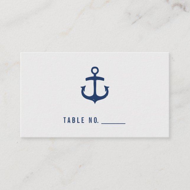 Cartes d'escorte Rustique Nautique / Marine (Devant)