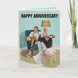 CARTES D'ESPACEMENT RÉTRO-COUPLE MARIAGE ANNIVERSA