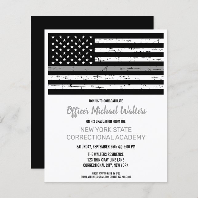 Cartes d'études des agents correctionnels du budge (Devant / Derrière)