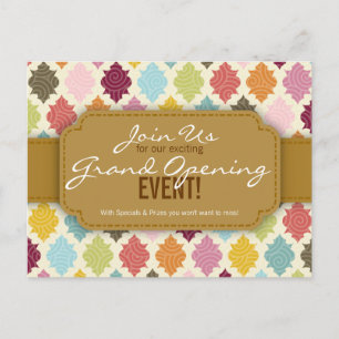 Cartes d'événements personnalisées Quatrefoil maro