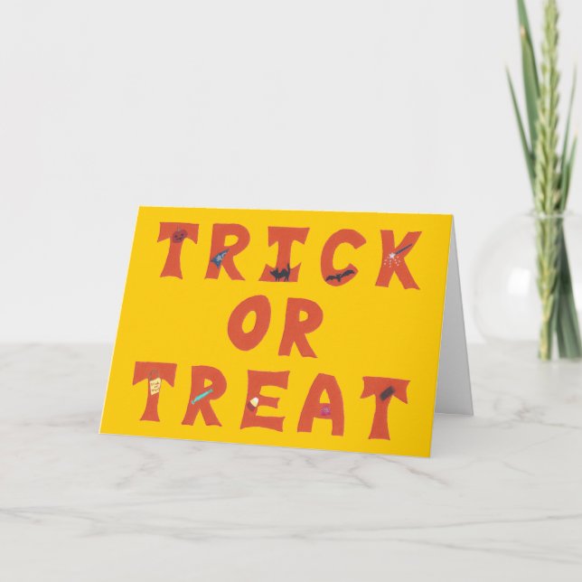 Cartes d'Halloween décorées (Devant)