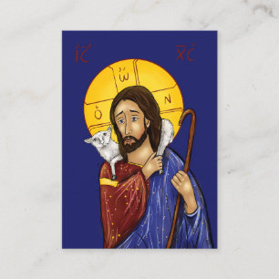 Cartes d'icône du Christ le Bon Berger (très petit