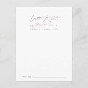Cartes d'Idée de Nuit Delicic Rose Gold