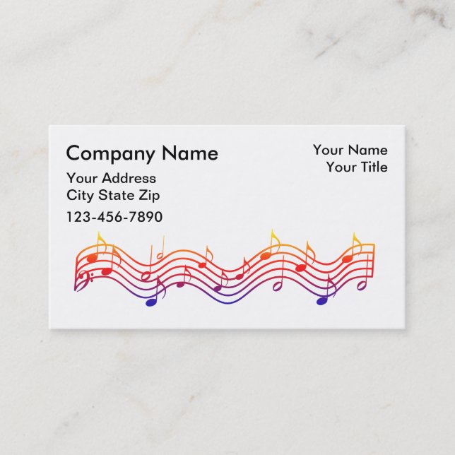 Cartes d'industrie musicale (Devant)