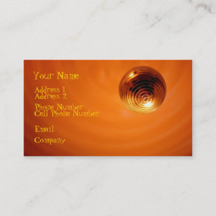 Cartes d'industrie musicale - boule orange de