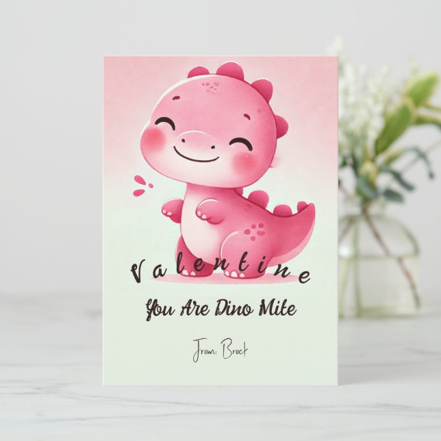 Cartes Dinosaur Valentine (Debout devant)