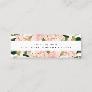 Cartes d'insertion de liste de mariage florale Blu
