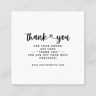 Cartes d'insertion du Merci Merci Carte de visite