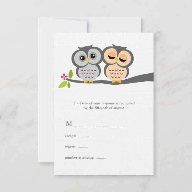 Cartes d'intervention Mariages de Chouette (Devant)