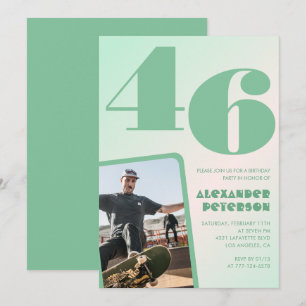 Cartes d'invitation 46ème anniversaire garçon phot