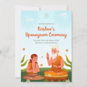 Cartes d'invitation à la cérémonie du fil sacré & 