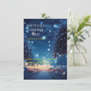 Cartes d'invitation à la fête de Noël