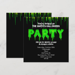 Cartes d'invitation à la fête d'Halloween amusante