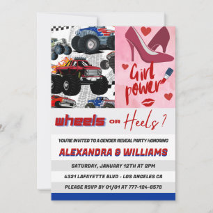 Cartes d'invitation à la révélation du sexe des ta