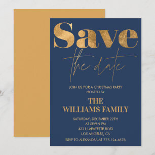 Cartes d'invitation à la soirée de Noël Sauvegarde