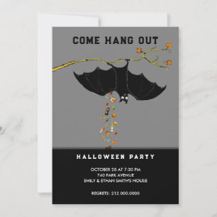 Cartes d'invitation à une soirée d'Halloween