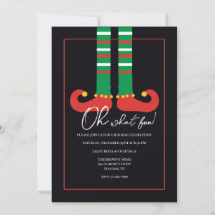 Cartes d'invitation Chaussures de lutin