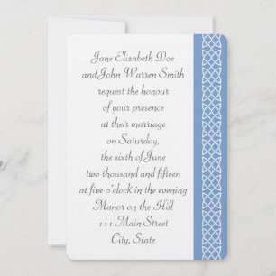Cartes d'invitation Cœurs Tissés Celtiques en Perv