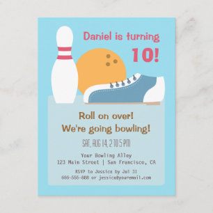 Cartes d'invitation colorées pour une fête d'anniv