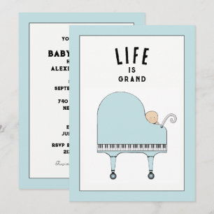 Cartes d'invitation créatives pour Baby Shower
