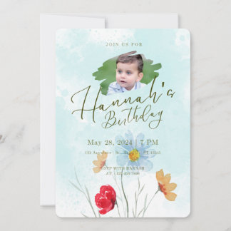  Cartes d'invitation d'anniversaire
