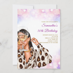 Cartes d'invitation d'anniversaire arc-en-ciel pou