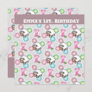 Cartes d'invitation d'anniversaire d'Emma