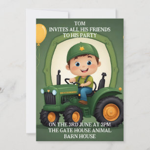 Cartes d'invitation d'anniversaire personnalisées