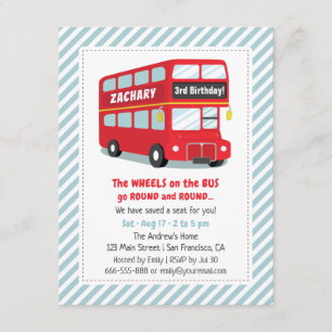 Cartes d'invitation d'anniversaire pour enfants Le