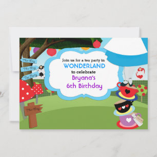 Cartes d'invitation d'anniversaire pour une fête à