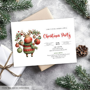 Cartes d'invitation de fête de vacances à l'aquare
