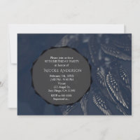 Cartes d'invitation de fête gothique avec ailes d'