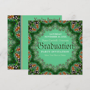 Cartes d'invitation de fin d'études Magic Garden G