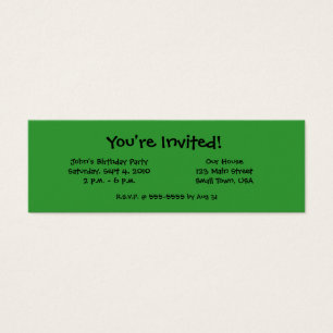Cartes d'invitation de Gecko géant de jour du