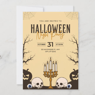 Cartes d'invitation de la fête d'Halloween